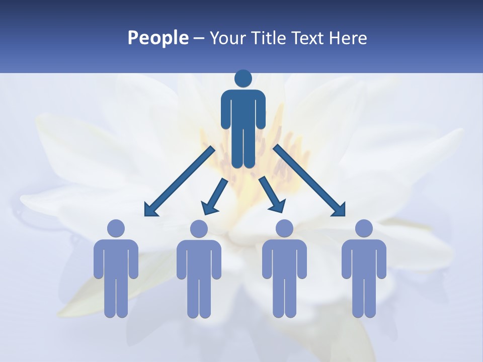 Blue Flower Yellow PowerPoint Template