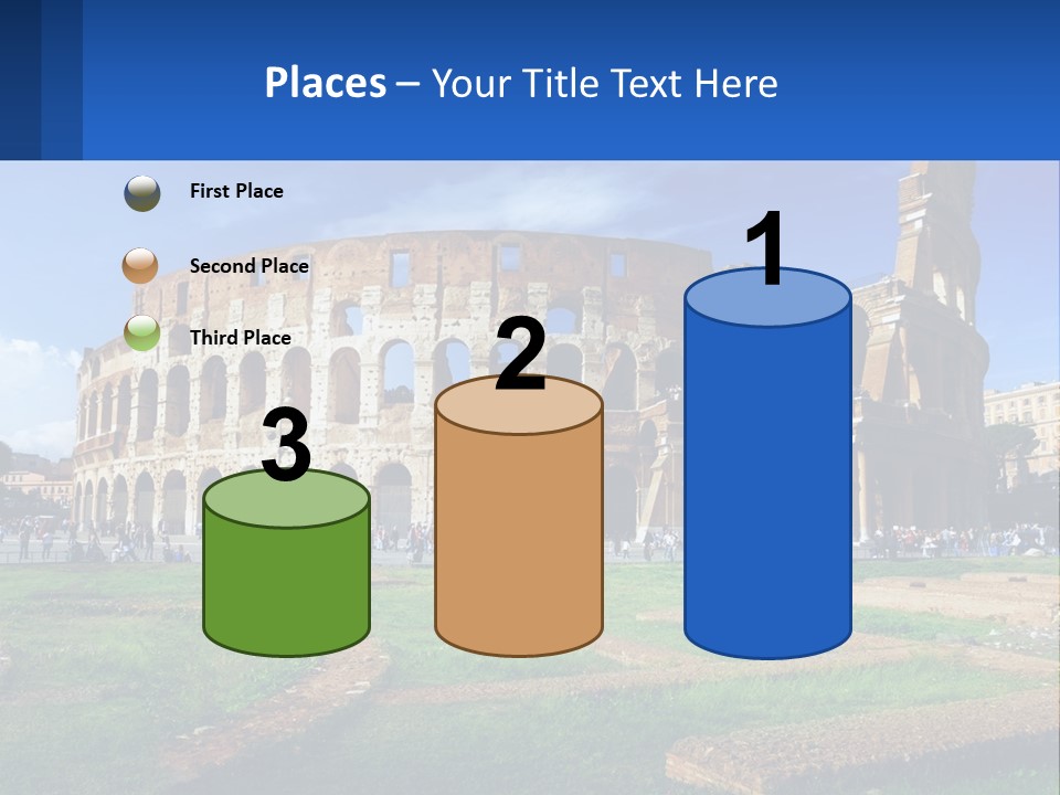 Brick Stadium Exterior PowerPoint Template