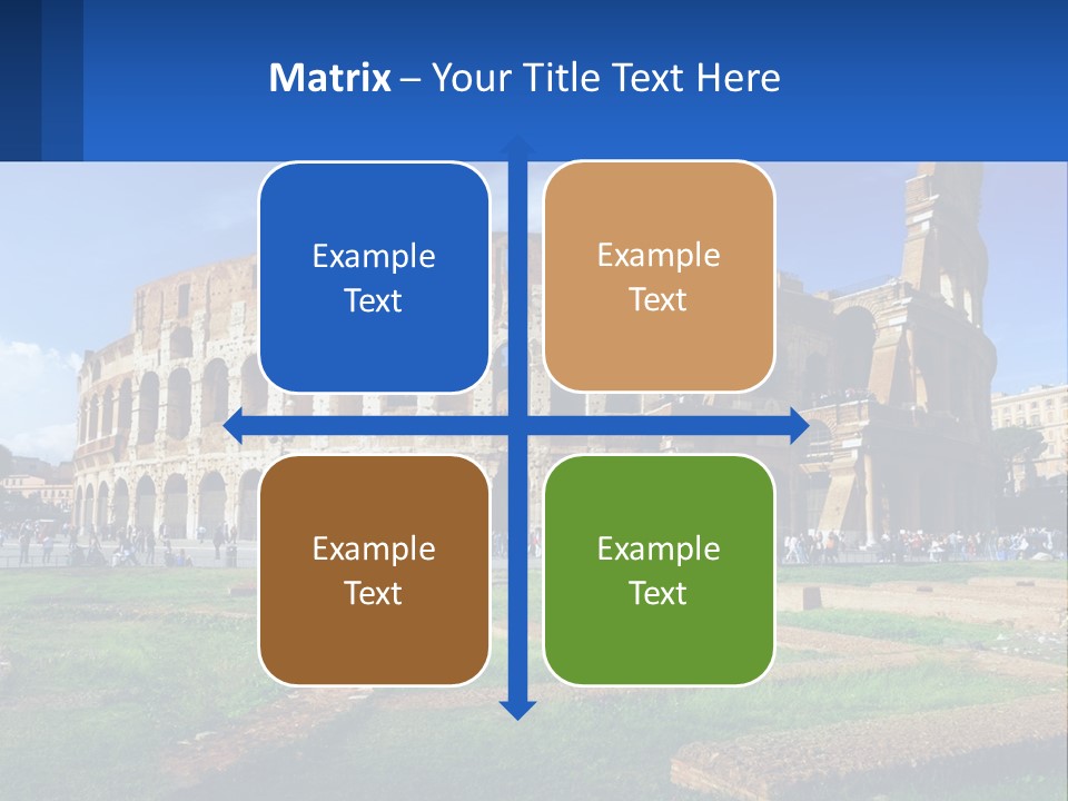 Brick Stadium Exterior PowerPoint Template