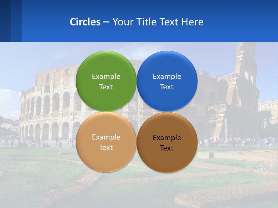 Brick Stadium Exterior PowerPoint Template