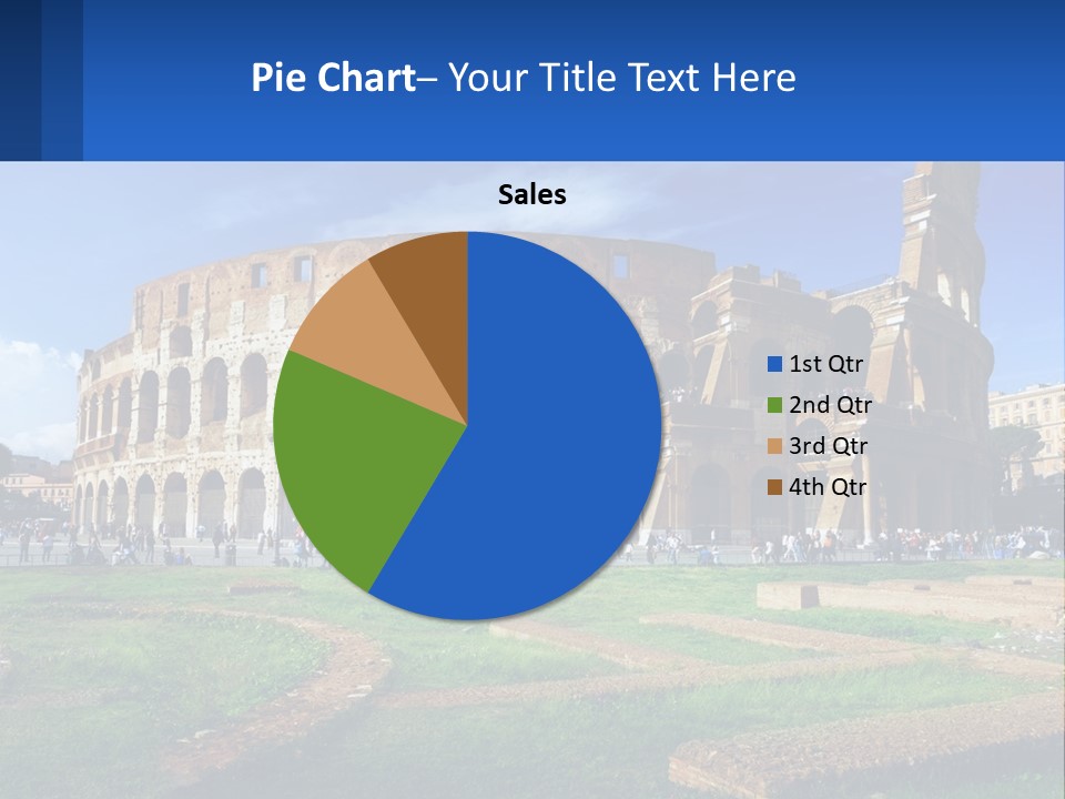 Brick Stadium Exterior PowerPoint Template
