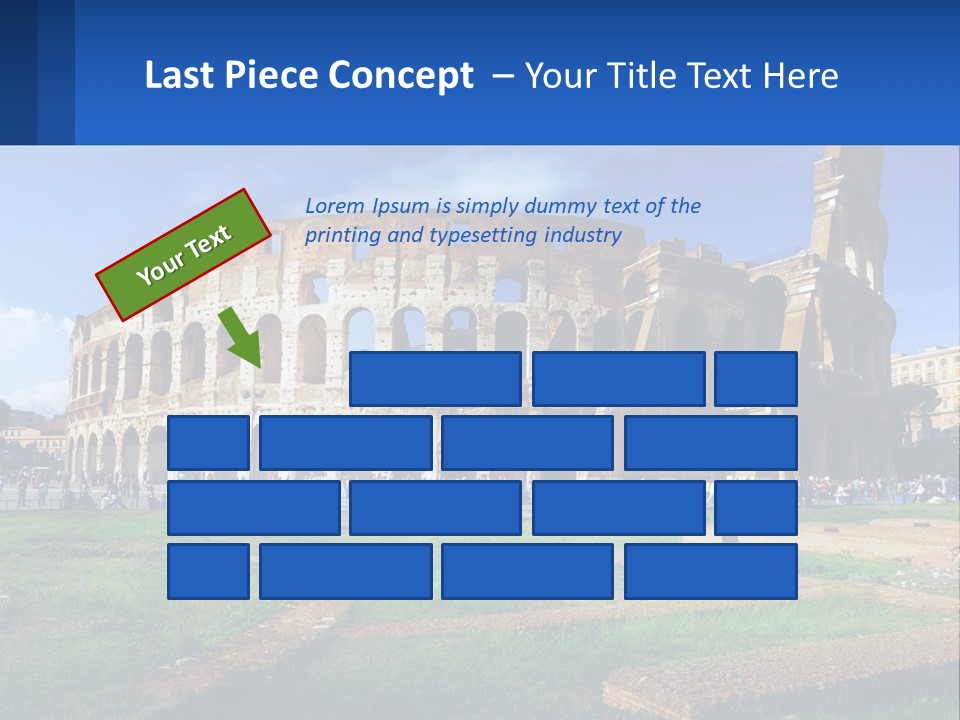 Brick Stadium Exterior PowerPoint Template