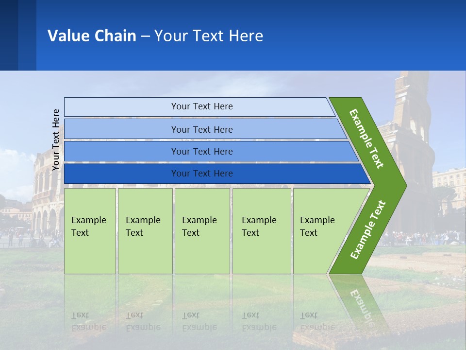 Brick Stadium Exterior PowerPoint Template