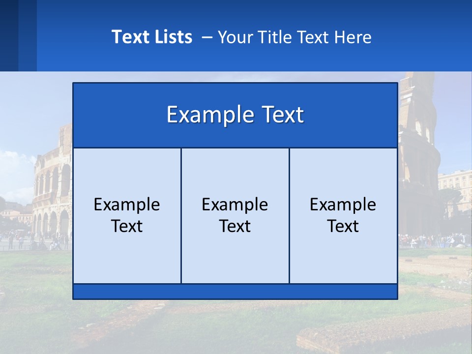 Brick Stadium Exterior PowerPoint Template