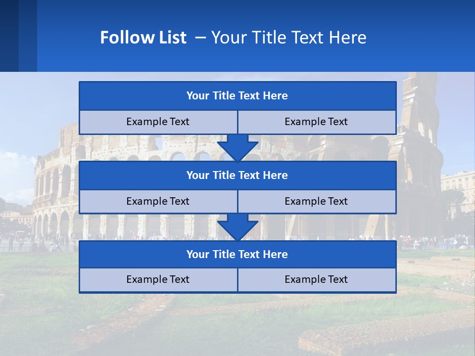 Brick Stadium Exterior PowerPoint Template