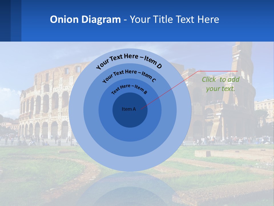 Brick Stadium Exterior PowerPoint Template