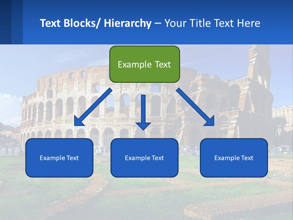 Brick Stadium Exterior PowerPoint Template