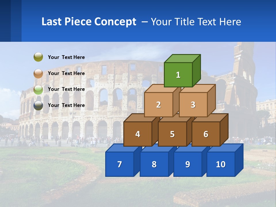 Brick Stadium Exterior PowerPoint Template