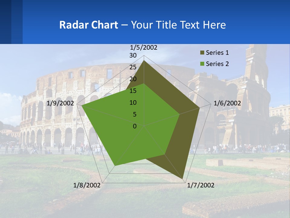 Brick Stadium Exterior PowerPoint Template