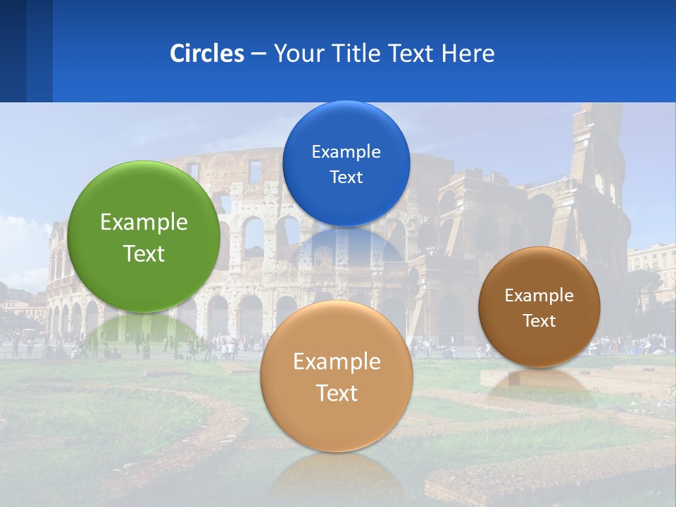 Brick Stadium Exterior PowerPoint Template
