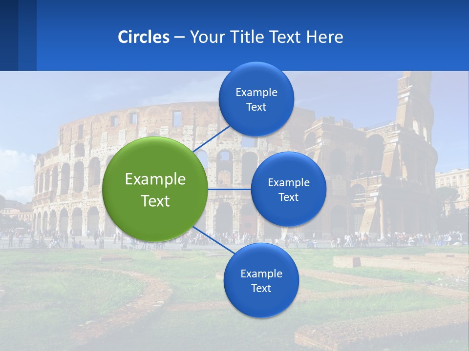 Brick Stadium Exterior PowerPoint Template