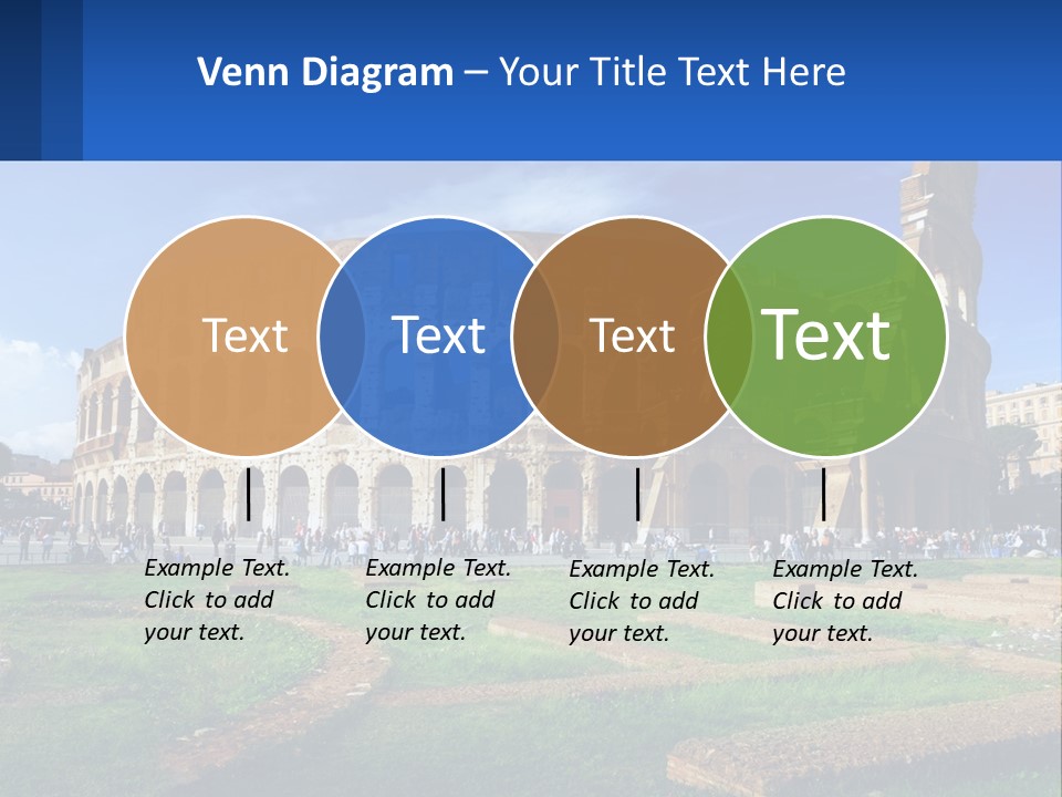 Brick Stadium Exterior PowerPoint Template