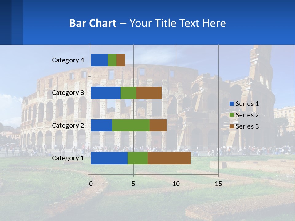 Brick Stadium Exterior PowerPoint Template