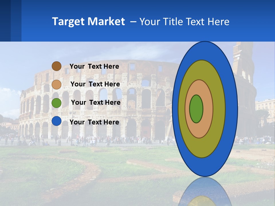 Brick Stadium Exterior PowerPoint Template