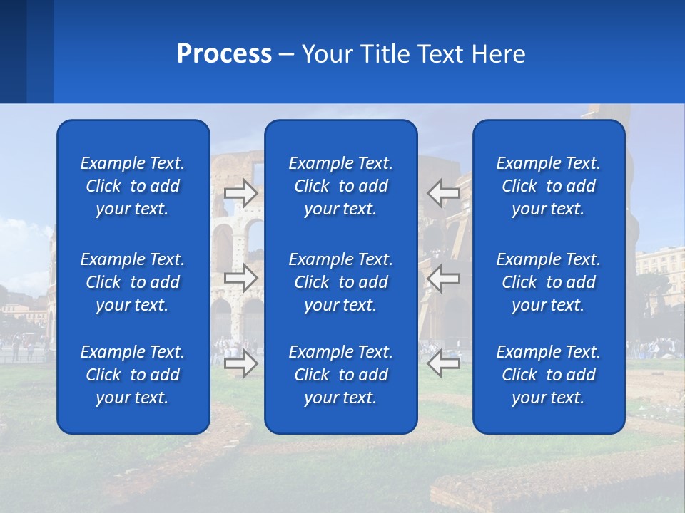Brick Stadium Exterior PowerPoint Template