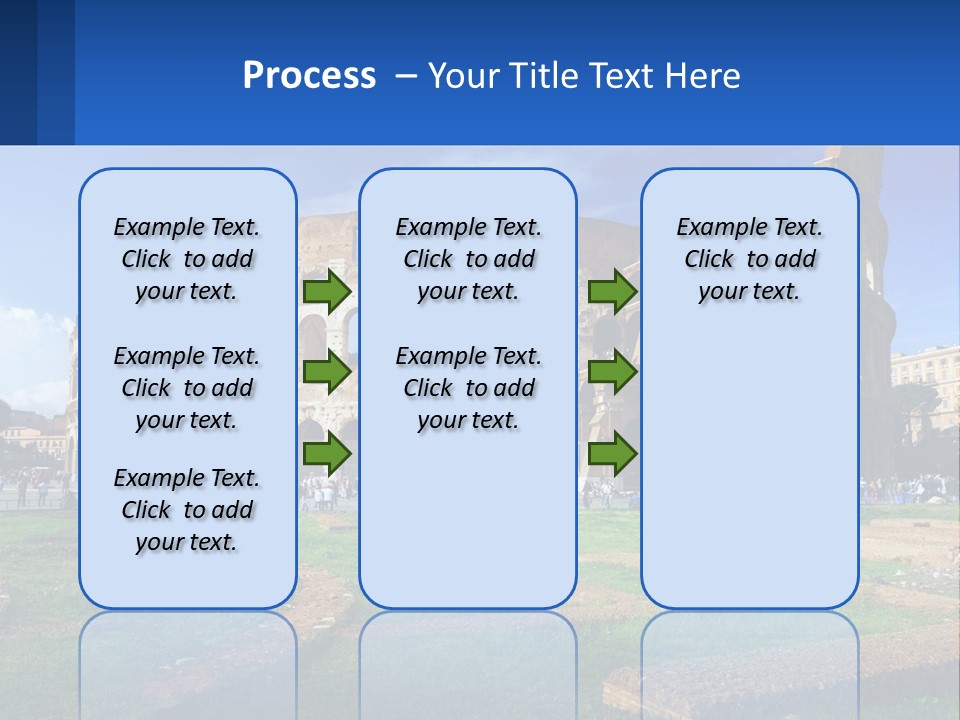 Brick Stadium Exterior PowerPoint Template
