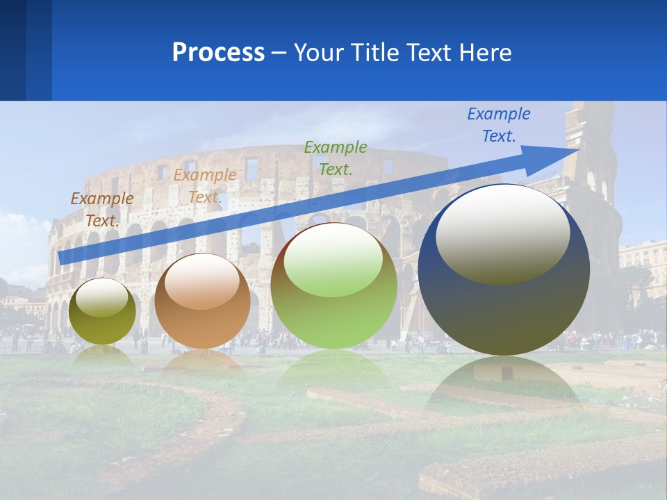 Brick Stadium Exterior PowerPoint Template