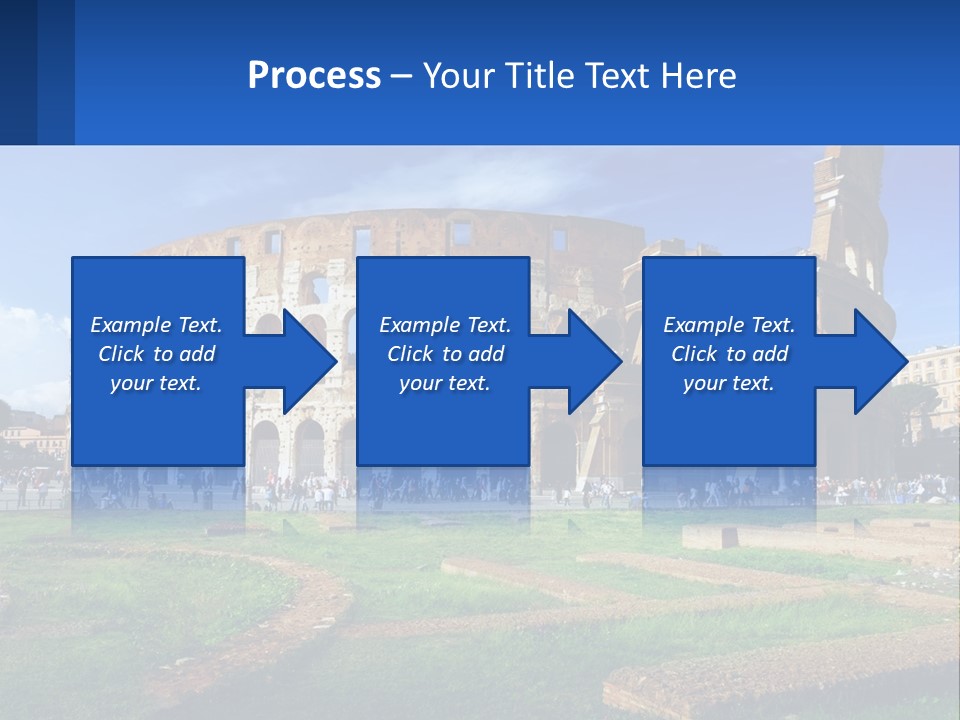 Brick Stadium Exterior PowerPoint Template