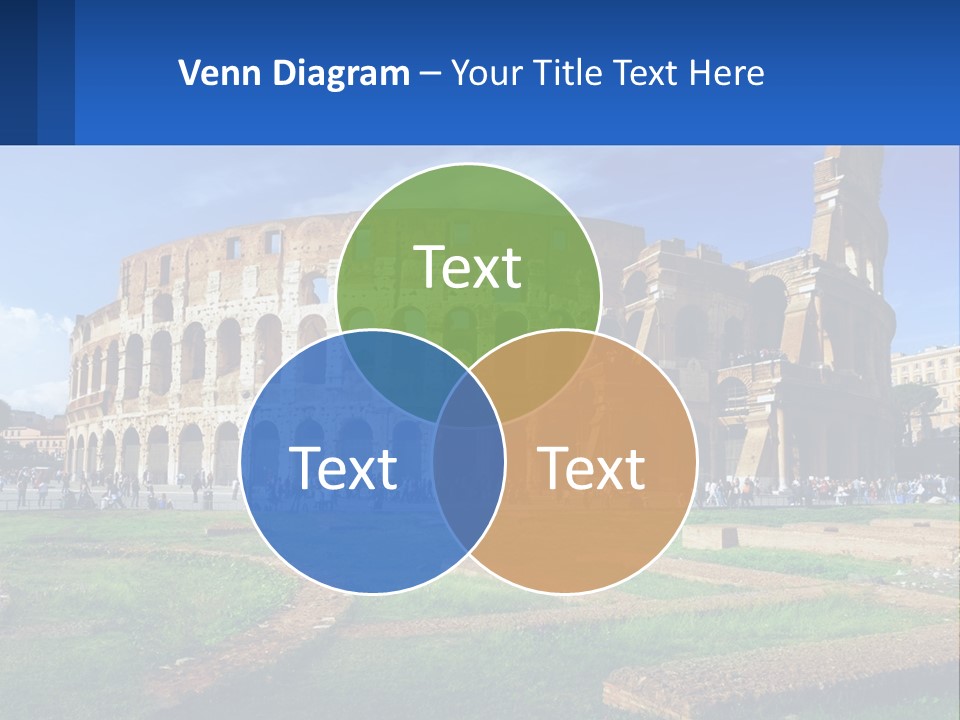 Brick Stadium Exterior PowerPoint Template