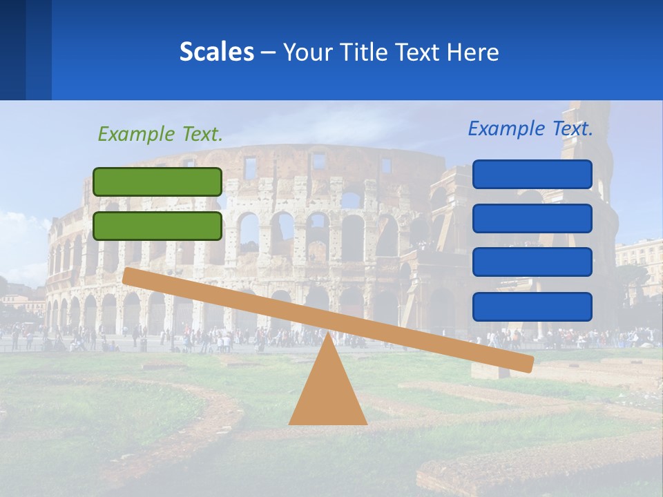 Brick Stadium Exterior PowerPoint Template