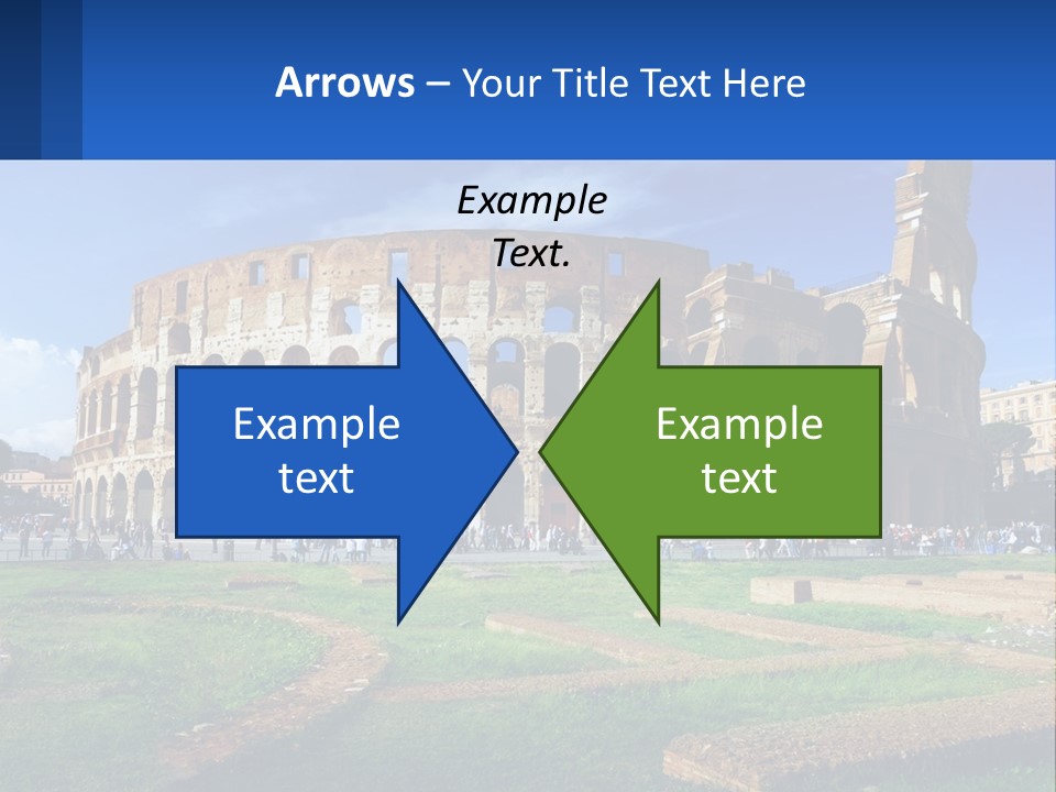 Brick Stadium Exterior PowerPoint Template