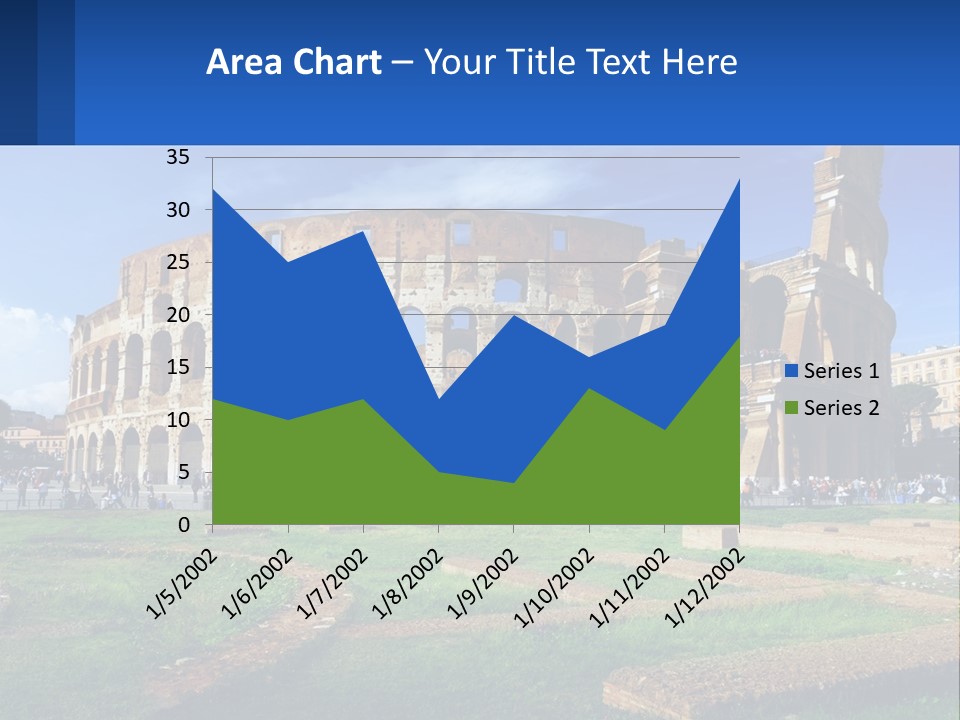 Brick Stadium Exterior PowerPoint Template