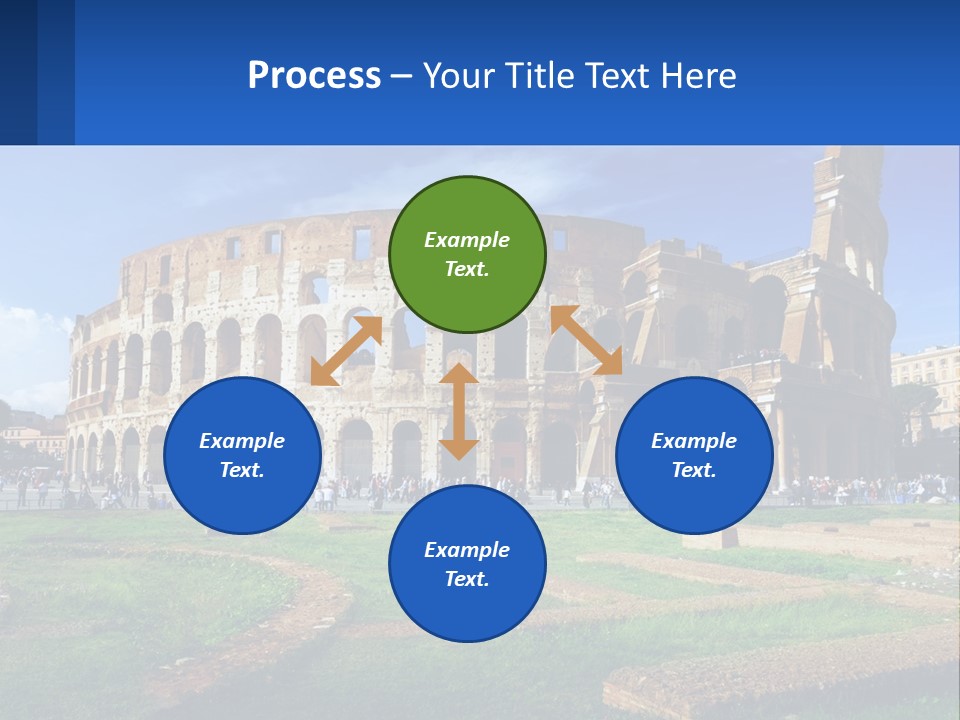 Brick Stadium Exterior PowerPoint Template