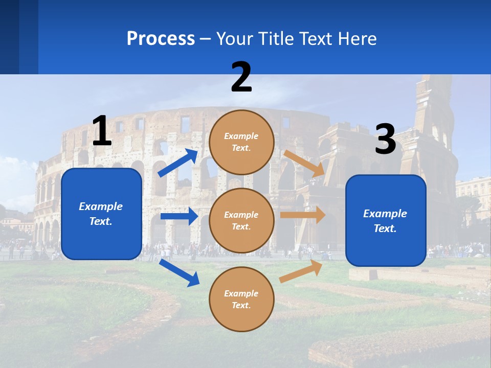 Brick Stadium Exterior PowerPoint Template