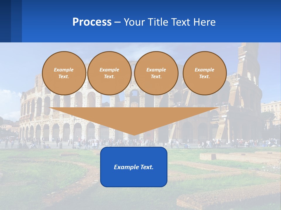 Brick Stadium Exterior PowerPoint Template