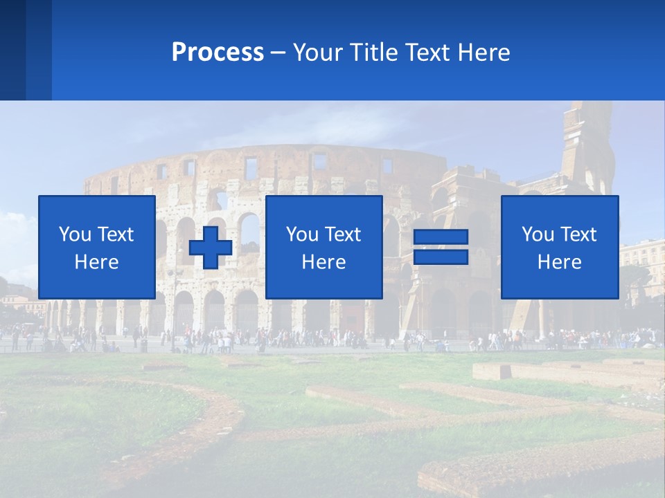 Brick Stadium Exterior PowerPoint Template