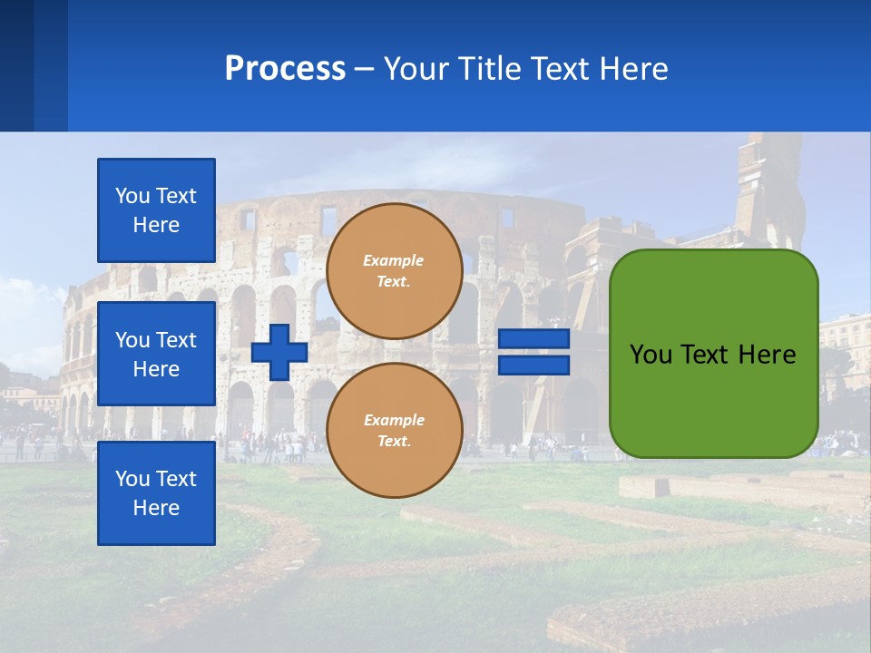 Brick Stadium Exterior PowerPoint Template