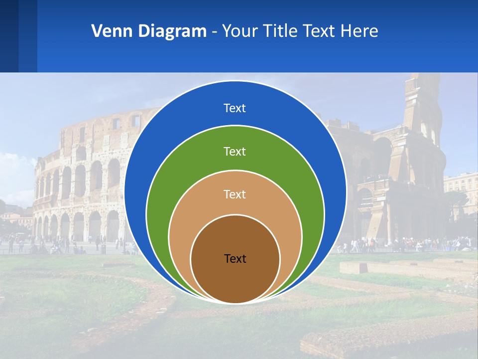 Brick Stadium Exterior PowerPoint Template