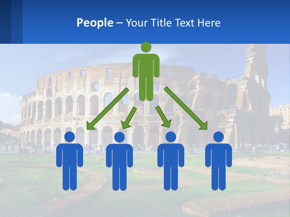 Brick Stadium Exterior PowerPoint Template