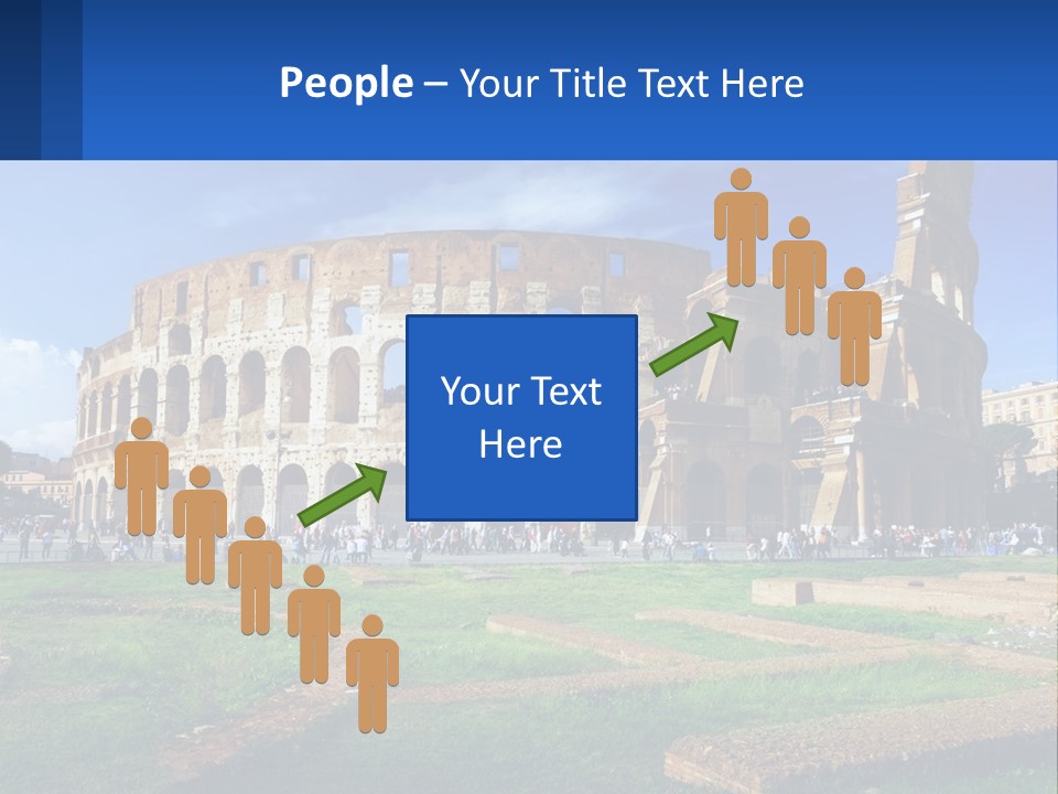 Brick Stadium Exterior PowerPoint Template