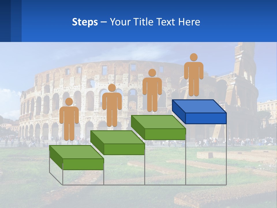 Brick Stadium Exterior PowerPoint Template