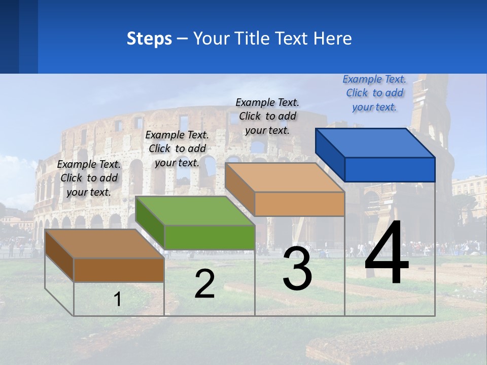 Brick Stadium Exterior PowerPoint Template