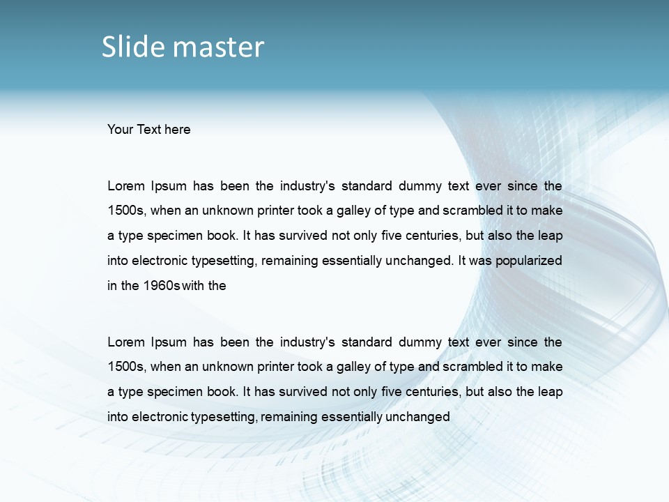 Shape Wave Light PowerPoint Template