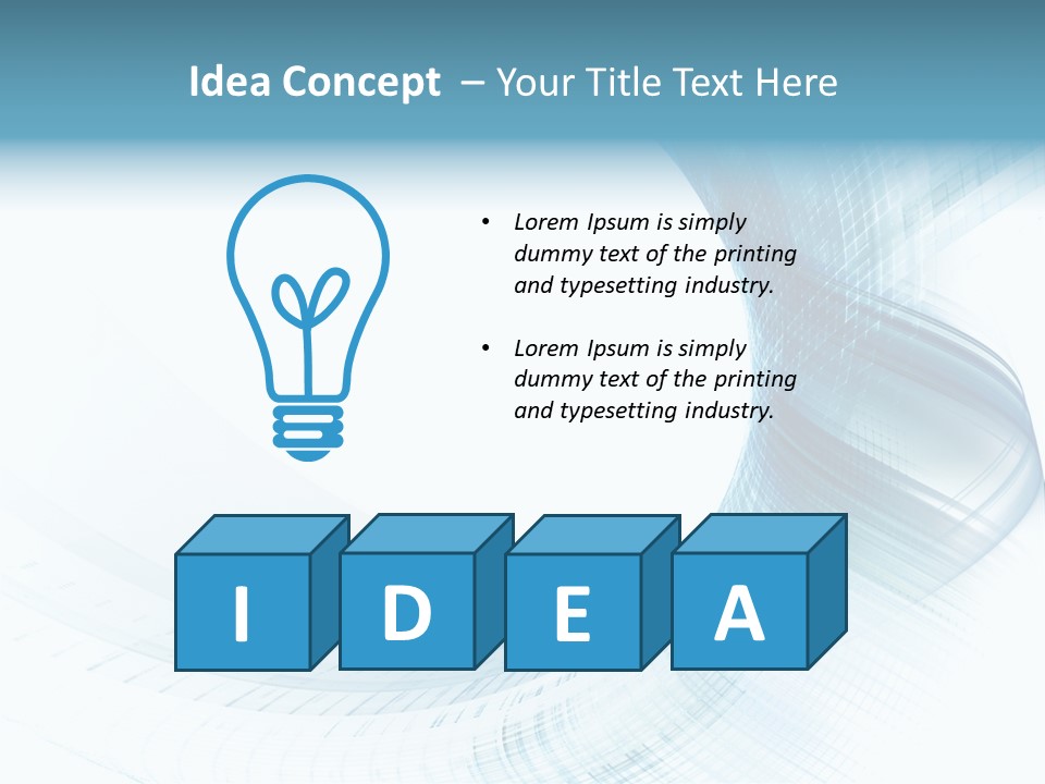 Shape Wave Light PowerPoint Template