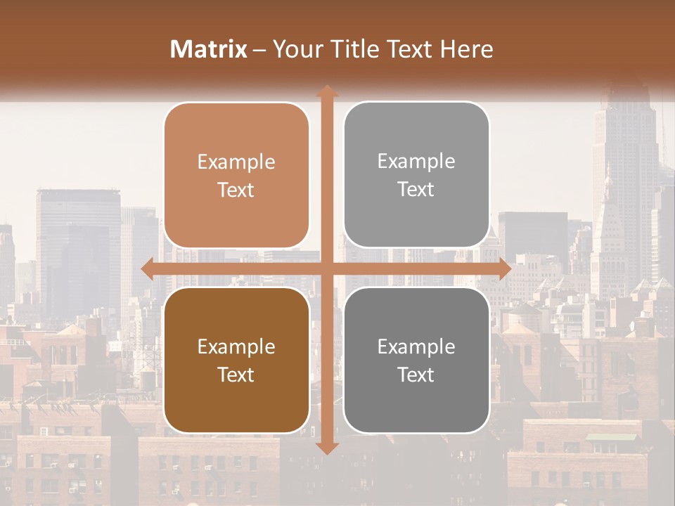 Tower Skyscraper Manhattan PowerPoint Template