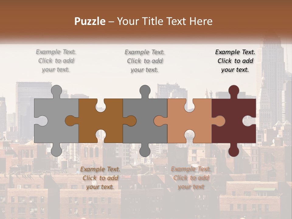 Tower Skyscraper Manhattan PowerPoint Template