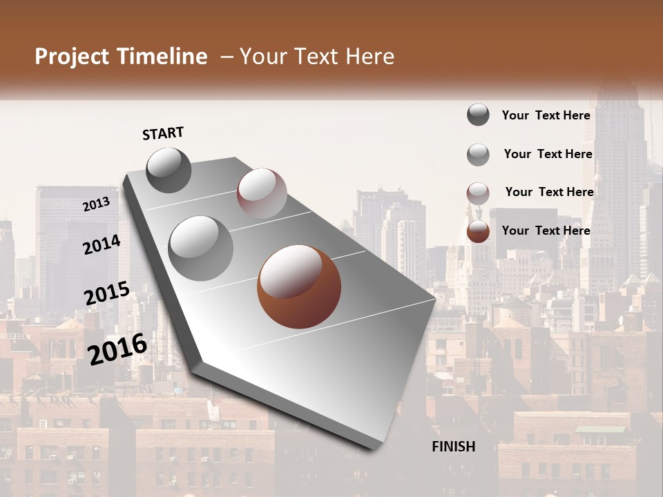 Tower Skyscraper Manhattan PowerPoint Template