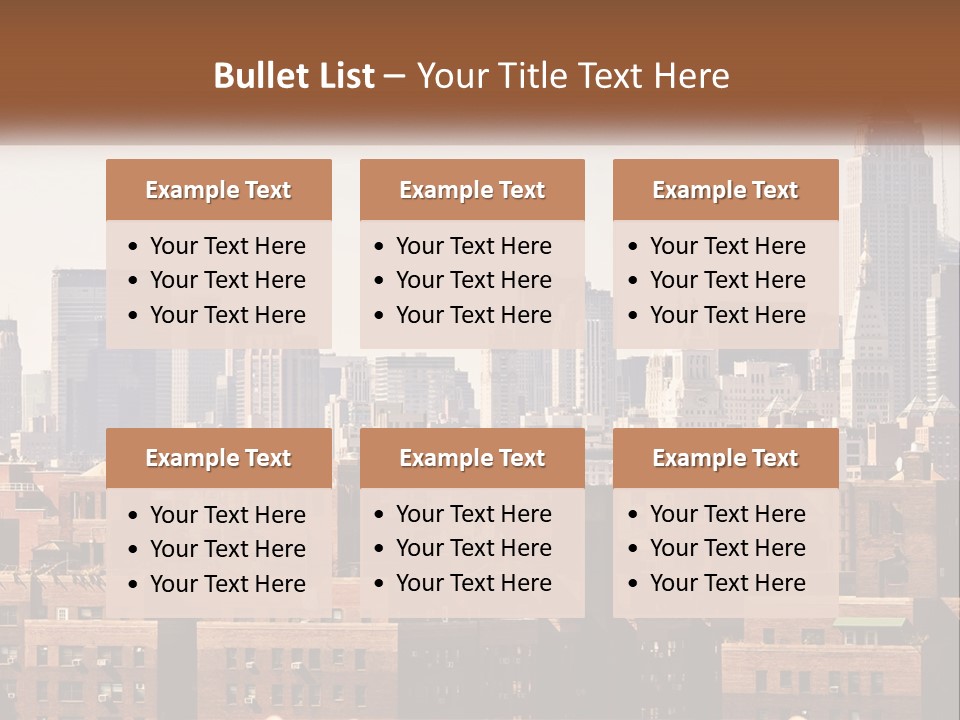 Tower Skyscraper Manhattan PowerPoint Template
