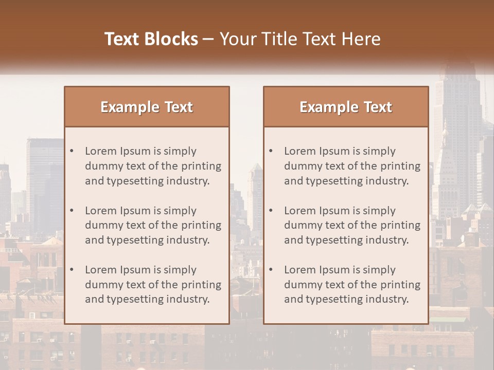 Tower Skyscraper Manhattan PowerPoint Template