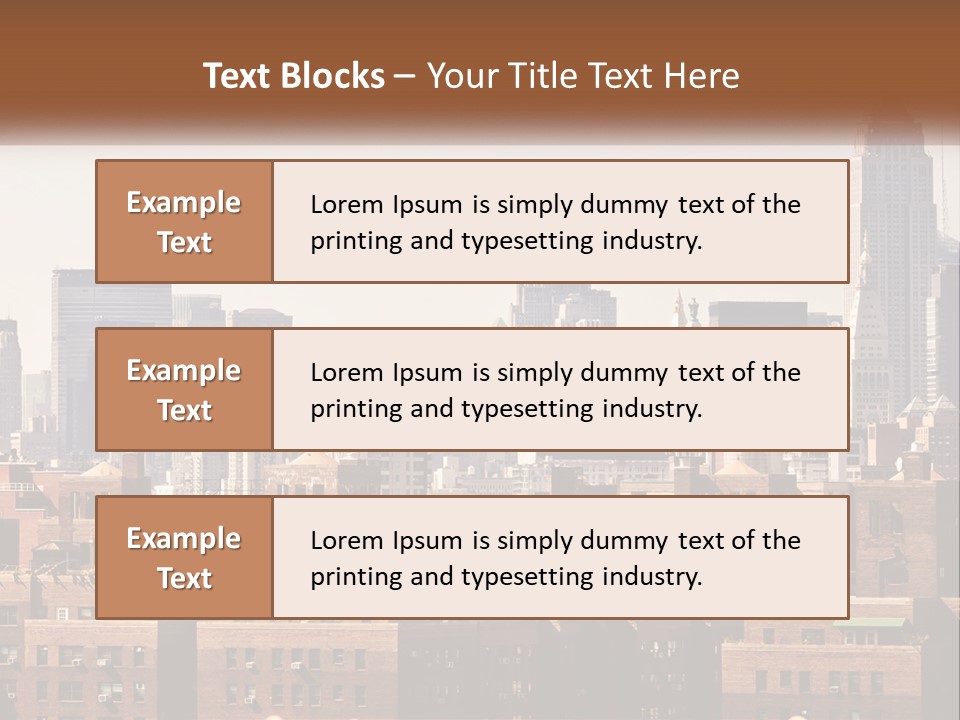 Tower Skyscraper Manhattan PowerPoint Template
