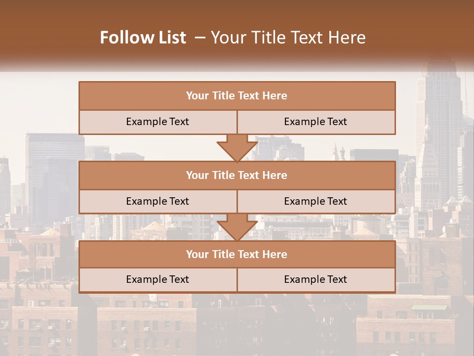 Tower Skyscraper Manhattan PowerPoint Template