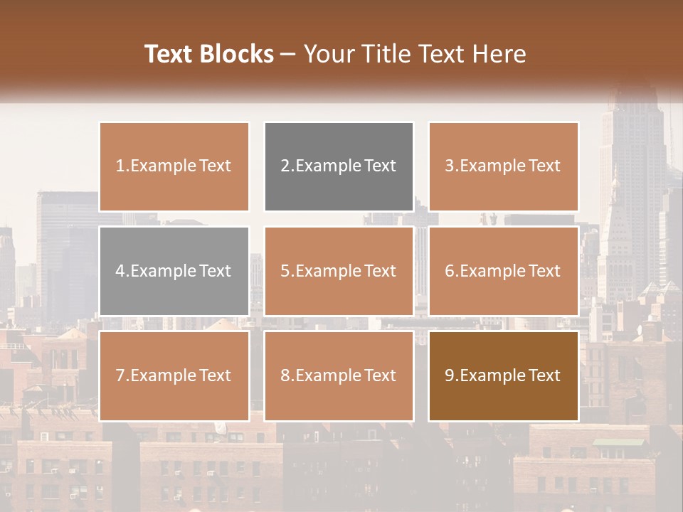 Tower Skyscraper Manhattan PowerPoint Template