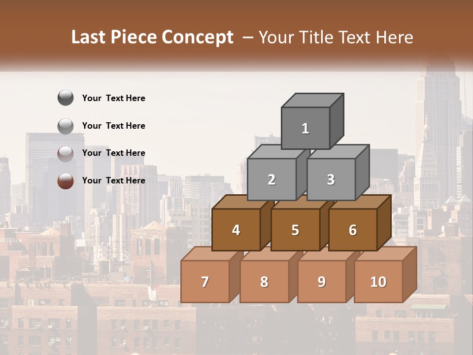 Tower Skyscraper Manhattan PowerPoint Template