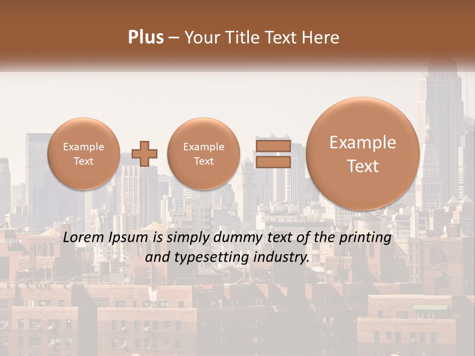 Tower Skyscraper Manhattan PowerPoint Template