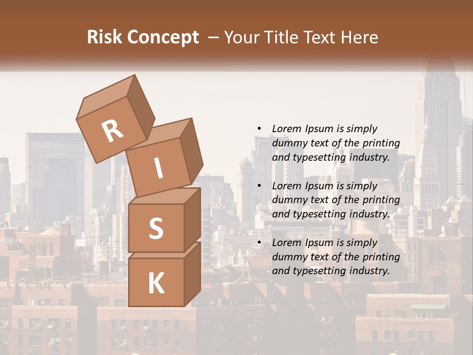 Tower Skyscraper Manhattan PowerPoint Template