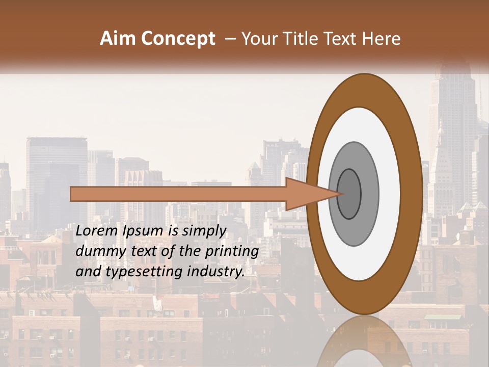 Tower Skyscraper Manhattan PowerPoint Template